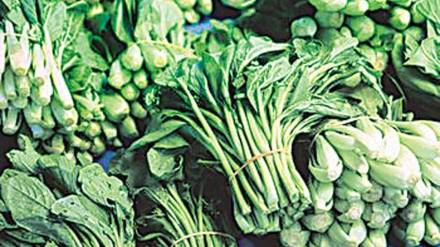 high demand for green vegetables news in marathi