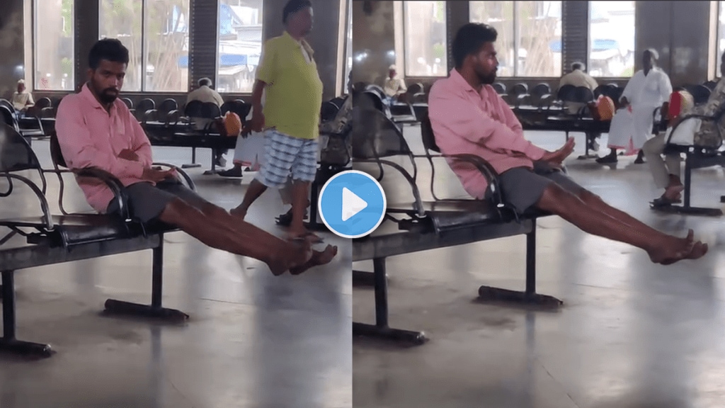 Shocking video of Man Touches his Private Part in front of Women at bus stop viral video on social media