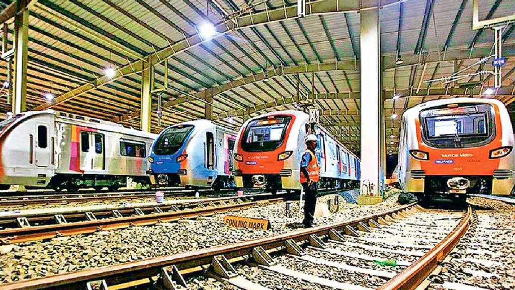 Stone pelting at metro car shed in Andheri Mumbai Stone pelting at metro car shed in Andheri Mumbai