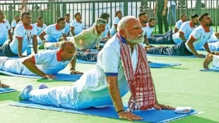Prime Minister Narendra Modi statement that Yoga is a guiding light in times of global unrest