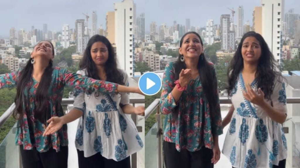 navri mile hitlerla marathi serial fame vallari viraj and aalapini shared chimb bhijlele dance video