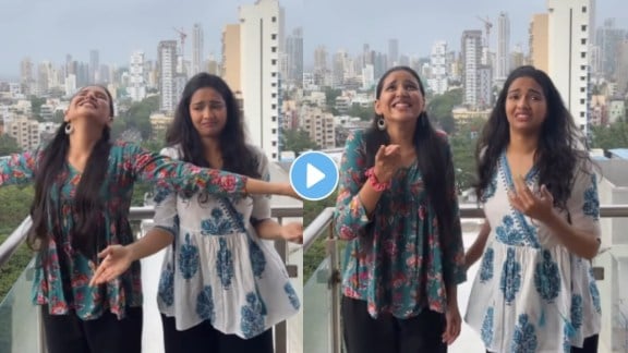 navri mile hitlerla marathi serial fame vallari viraj and aalapini shared chimb bhijlele dance video