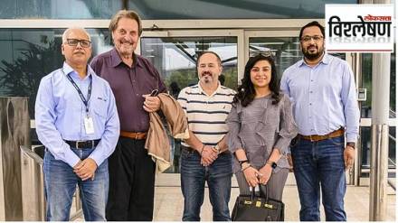 Errol Musk (second from left), father of Tesla CEO Elon Musk, in New Delhi