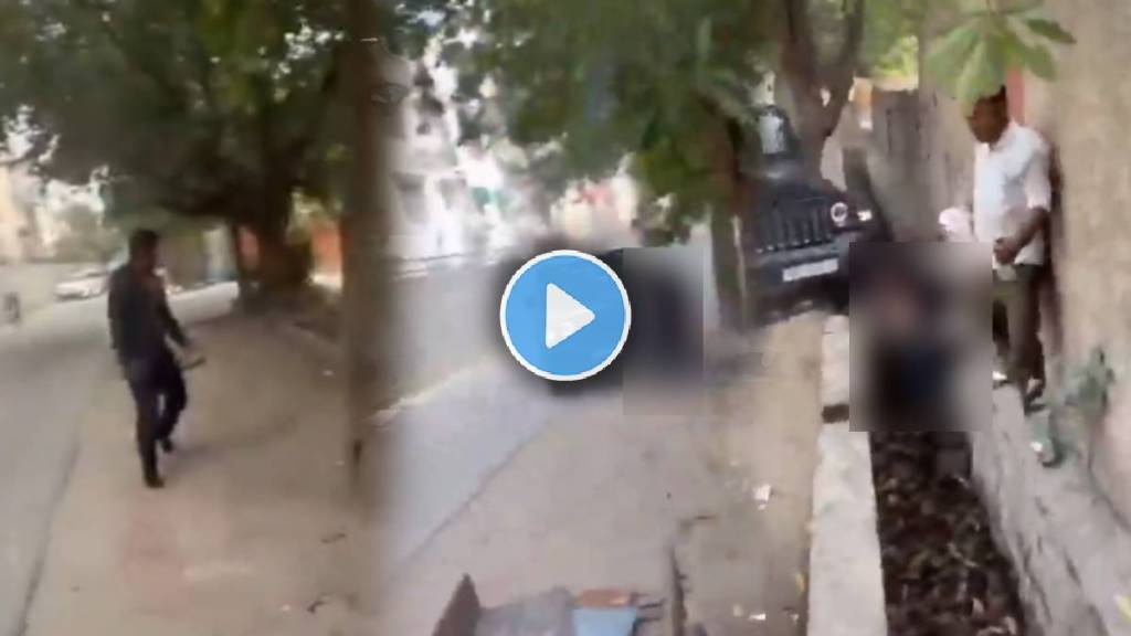 Noida Road Rage thar Accident video viral