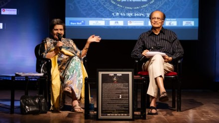 Interview Dilip Prabhavalkar Sai Paranjape at the closing ceremony of Global Bridge Festival pune print news