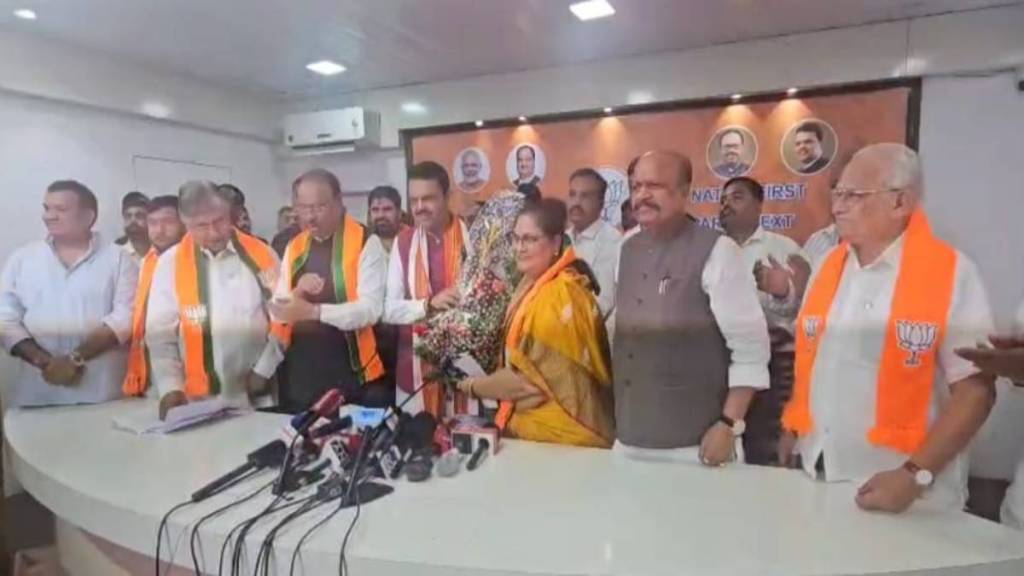 sangli Vasantdadas granddaughter Jayashree Patil joins BJP sangli Vasantdadas granddaughter Jayashree Patil joins BJP