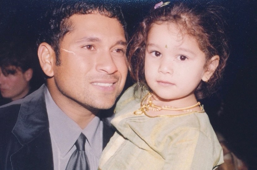 sara tendulkar shares unseen photos of sachin and her on fathers day