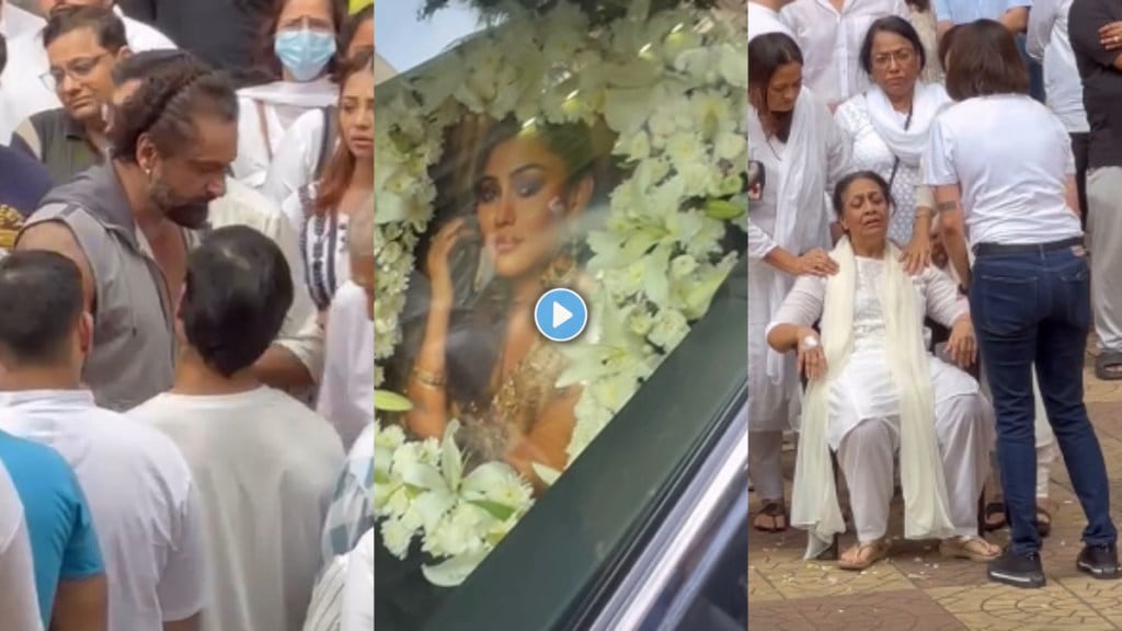shefali jariwala mother cries heart out parag tyagi final goodbye to wife