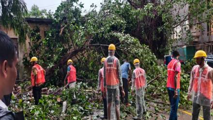 Heavy rain in Thane district