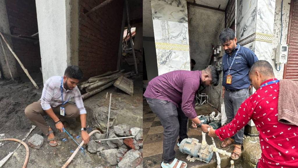 14 pipe connections of unauthorized constructions in Divya severed