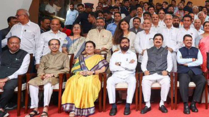 Uddhav Thackeray Eknath Shinde face to face for the first time 