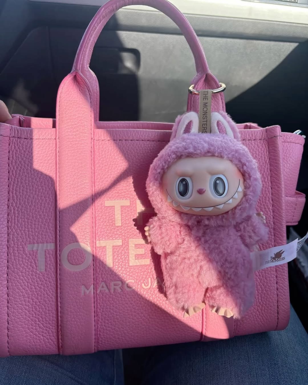pink labubu doll