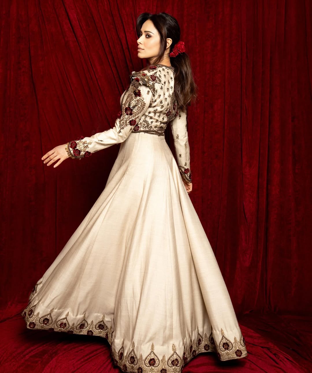 Bollywood actress Nushrratt Bharuccha royal anarkali