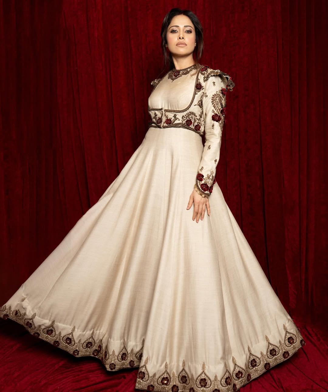 Bollywood actress Nushrratt Bharuccha royal anarkali