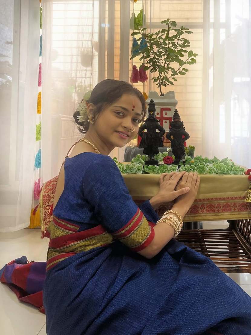 shivali parab pooja and saree look
