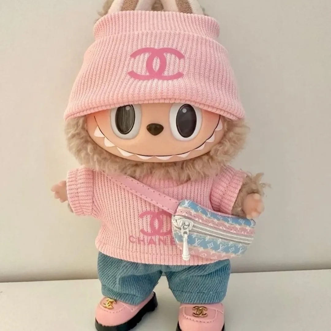 pink Labubu doll