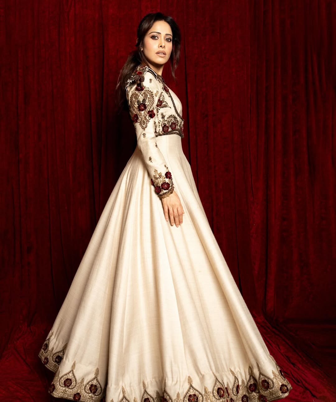 Bollywood actress Nushrratt Bharuccha royal anarkali