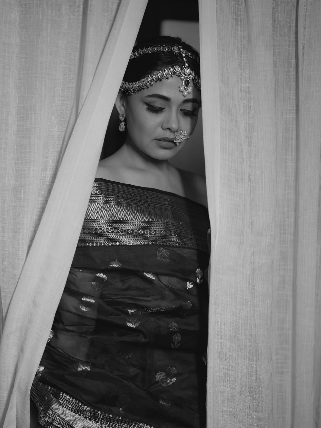 Prarthana Behere green saree look