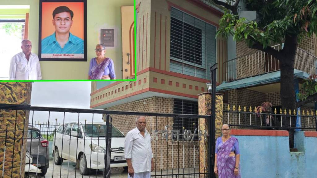 Bhalerao's 23-year-old son, Harshal Bhalerao, was killed in a bomb blast in a local train in Mumbai