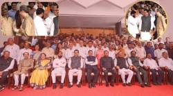 Thackeray-Shinde Photos : उद्धव ठाकरे आणि एकनाथ शिंदे समोरासमोर आले अन् शिंदेंच्या ‘या’ कृतीची चर्चा; ठाकरेंनी शेजारी बसणं टाळलं, विधानभवनात काय घडलं?