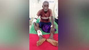 A leopard attack resistance of a senior citizen Rampur village Lakhani taluka Bhandara