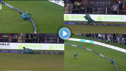 AB De Villiers Outstanding Relay Catch Near Bounadry Line Stuns Indian Team and Fans in WCL 2025 Video