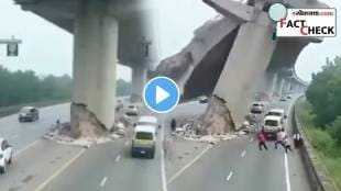 AI generated video of bridge collapse
