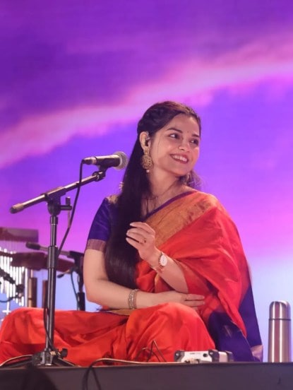 Aarya Ambekar Red Saree Look