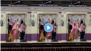 Girl's Graceful Dance in Mumbai local Train