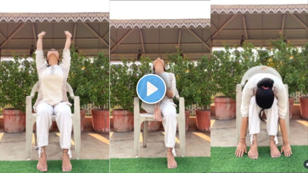Suryanamaskar on Chair