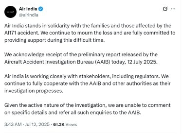 Air India on aaib report
