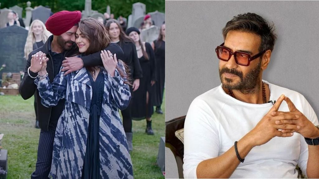 ajay devgn reacts to viral finger dance step of son of sardaar 2 song