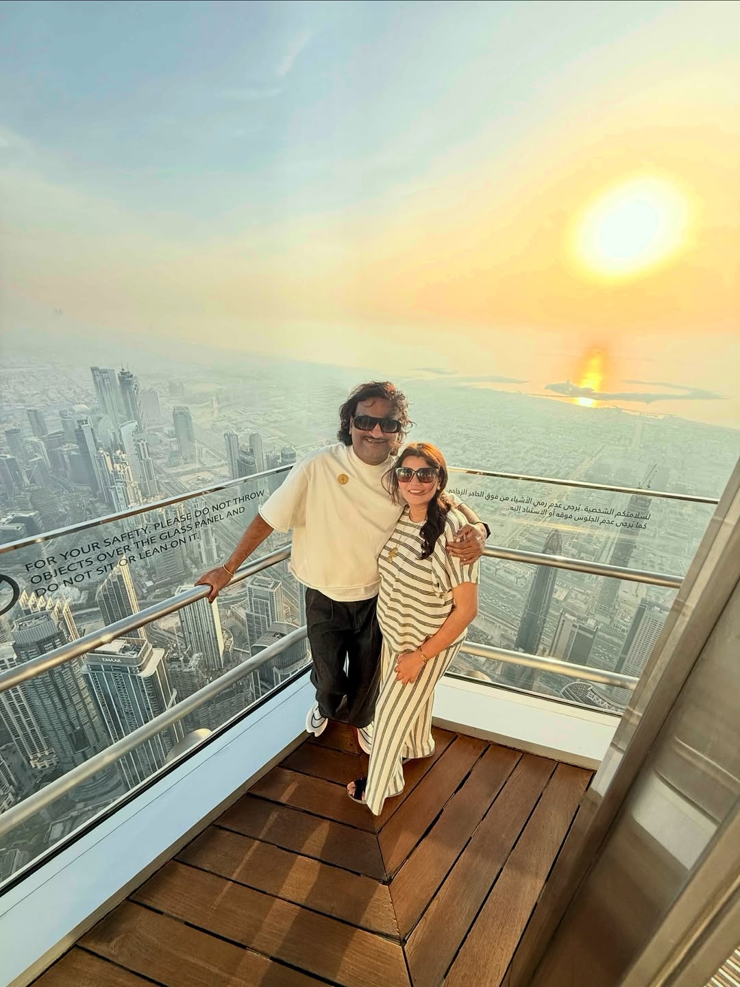 Ajay Gogawale Dubai Family Vacation Photos