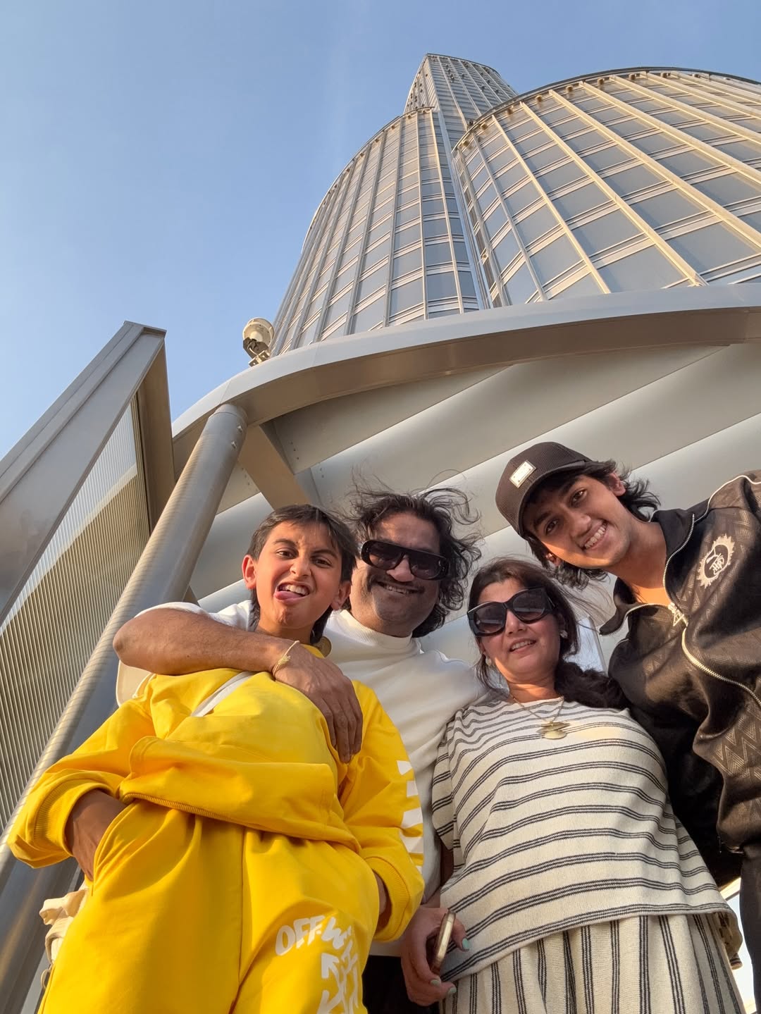 Ajay Gogawale Dubai Family Vacation Photos