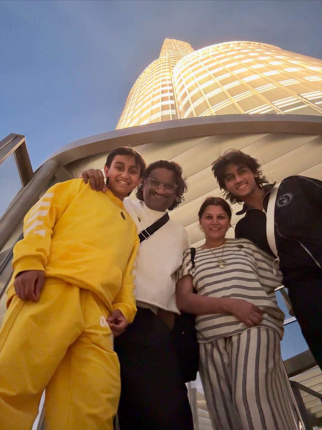 Ajay Gogawale Dubai Family Vacation Photos