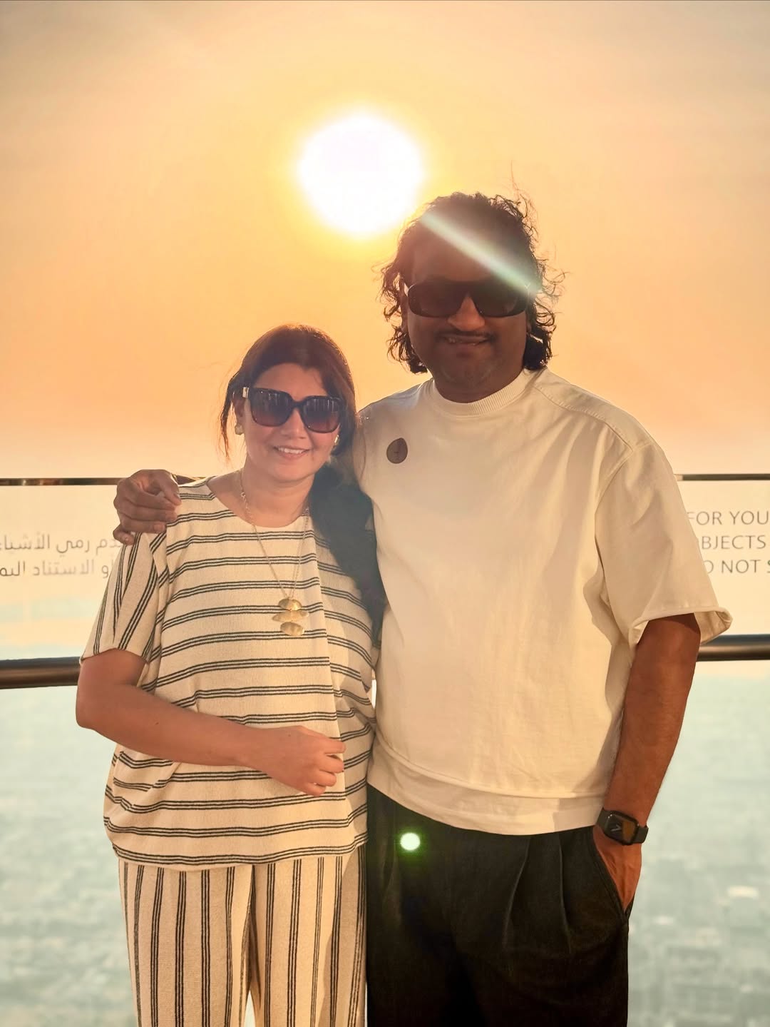 Ajay Gogawale Dubai Family Vacation Photos