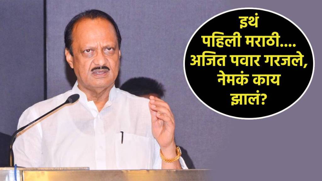 Ajit Pawar on Marathi Language Row