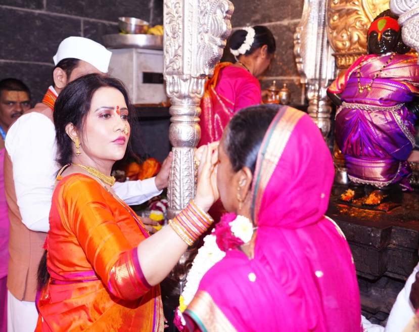 Amruta Fadnavis Ashadhi Ekadashi 2025 Look
