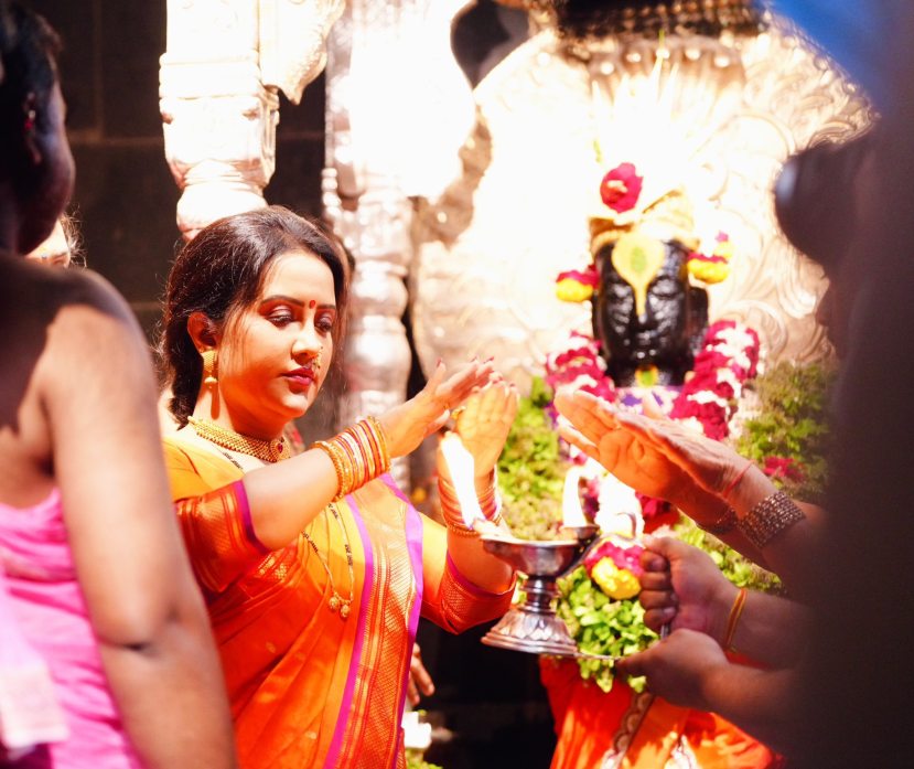 Amruta Fadnavis Ashadhi Ekadashi 2025 Look