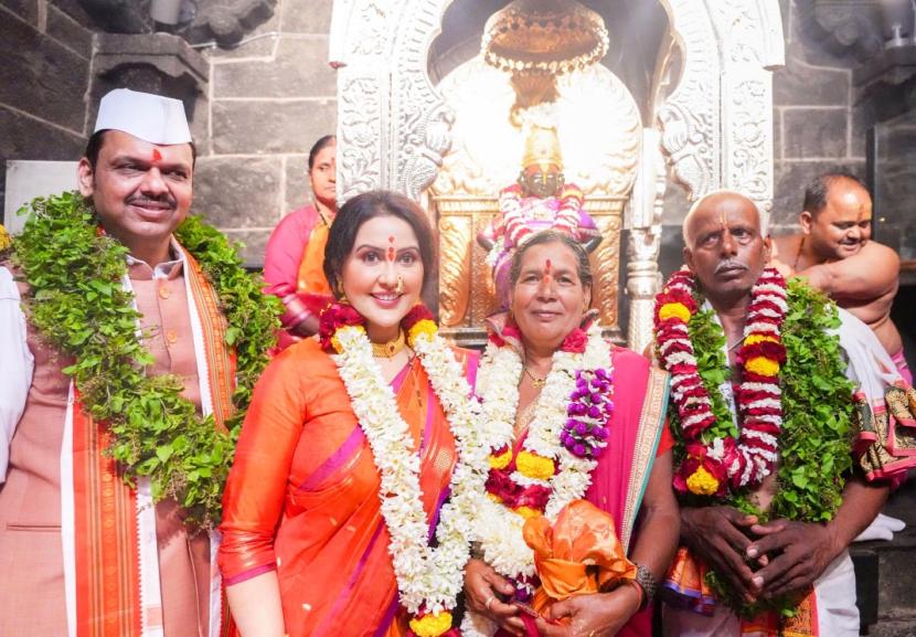 Amruta Fadnavis Ashadhi Ekadashi 2025 Look