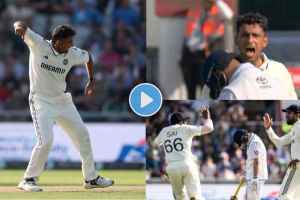 Anshul Kamboj Dismiss Ben Duckett and Took Maiden Test Wicket Celebrates it with Roar Watch Video