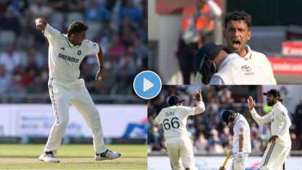 Anshul Kamboj Dismiss Ben Duckett and Took Maiden Test Wicket Celebrates it with Roar Watch Video