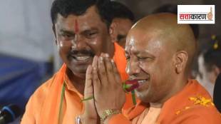 उत्तर प्रदेशचे मुख्यमंत्री योगी आदित्यनाथ व भाजपाचे तेलंगणाचे आमदार टी राजा सिंह (छायाचित्र पीटीआय)