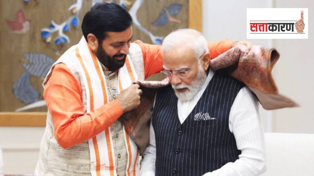 पंतप्रधान नरेंद्र मोदी व हरियाणाचे मुख्यमंत्री नायब सिंह सैनी (फोटो सौजन्य पीटीआय)