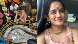 पहिल्या श्रावण सोमवारी भाग्यश्री मोटेनं घेतलं भीमाशंकराचं दर्शन; मंदिराच्या गाभाऱ्यातील फोटो केले शेअर