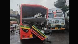 बेस्ट बसचा भीषण अपघात चालक, वाहकासह आठ जण जखमी