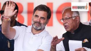 काँग्रेसचे ज्येष्ठ खासदार राहुल गांधी व जम्मू-काश्मीरचे काँग्रेसचे प्रदेशाध्यक्ष तारिक हमीद कर्रा (छायाचित्र X/@TariqKarra)