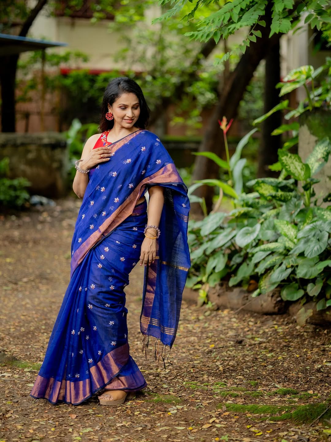 Dipti Ketkar Pure Cotton Silk Jari Prajakta Saree