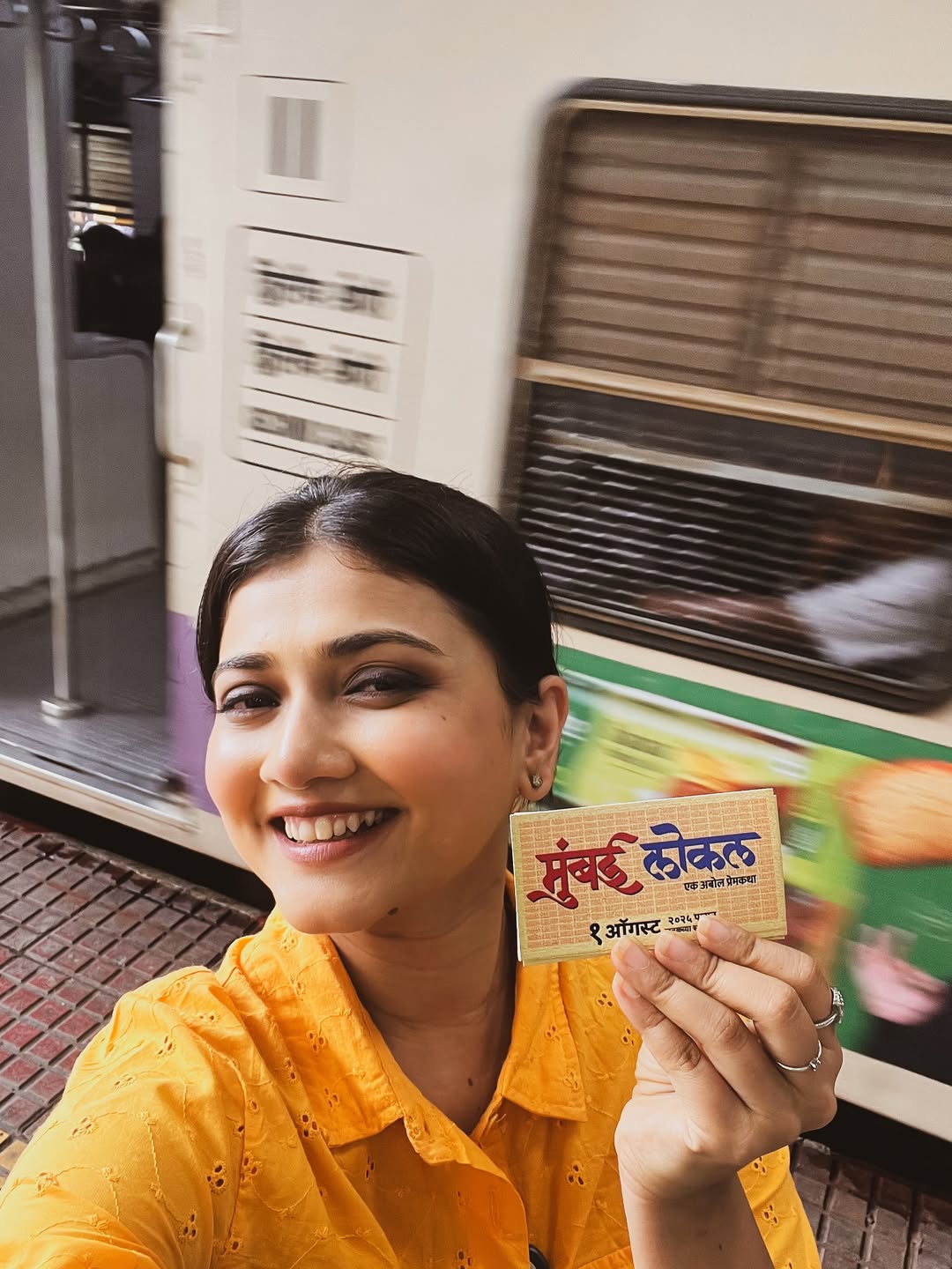 Dnyanada Ramtirthkar Mumbai Local Movie Promotion