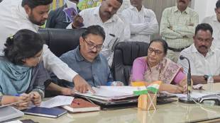 MP Bachhav had called a meeting at the Municipal Corporation to review various works